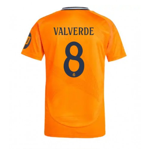 Fotbalové Dres Real Madrid Federico Valverde #8 Venkovní 2024-25 Krátký Rukáv